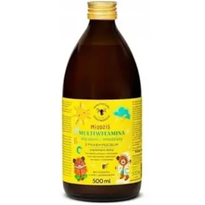 Miodziś multiwitamina dla dzieci i młodzieży z pyłkiem pszczelim 500ml ps