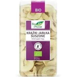 Jabłka suszone krążki bezglutenowe bio 100 g