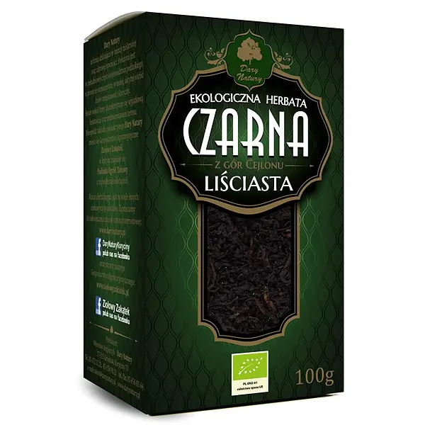 Herbata czarna lisciasta 100g eko