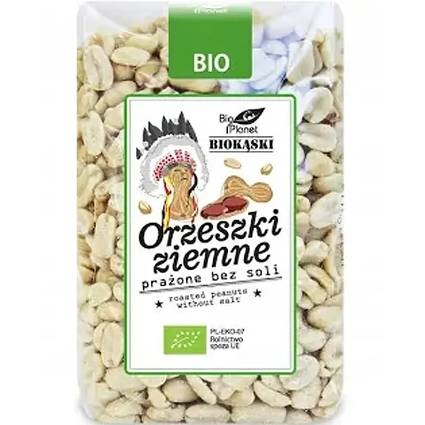 Orzeszki ziemne prażone bez soli bio 350g bp