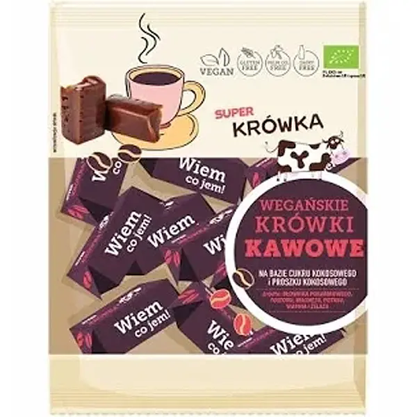 Krówki bezmleczne kawowe bezgl 150g mg