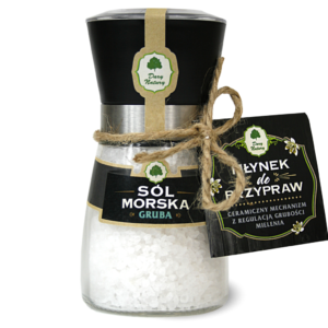 Sól morska gruba 190g młynek