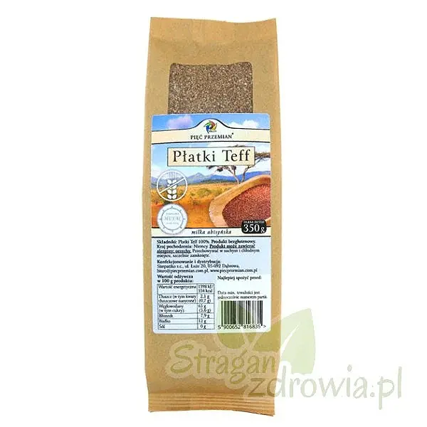 Płatki teff brązow ebezglut. 350g pp