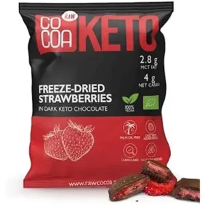 Truskawki w ciemnej czek. keto bio 40g bp