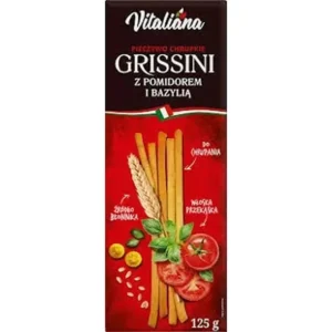 Paluszki grissini z pom.i bazylią 125g
