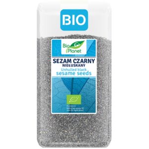 Sezam czarny niełuskany bio 400 g