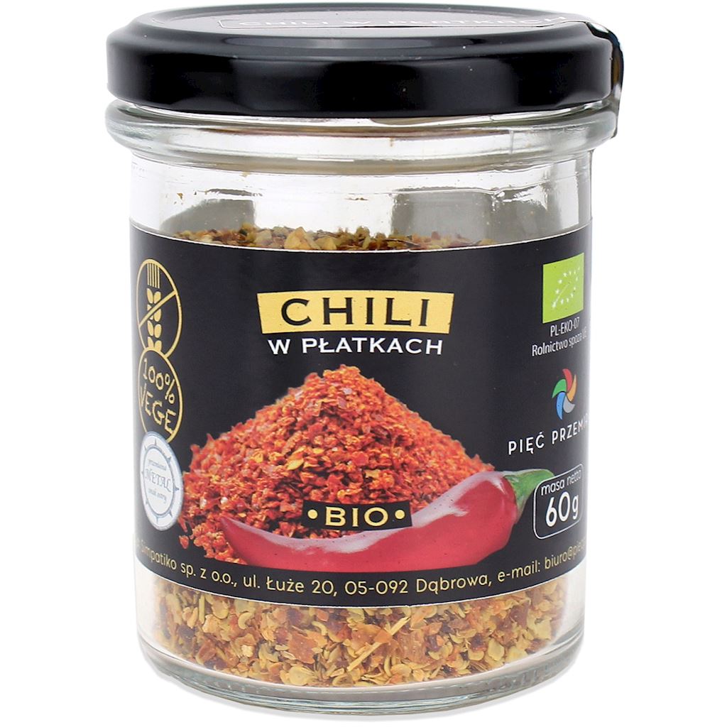 Chili płatki bezglut. bio 60g