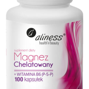 Magnez chelatowany 650 mg + b6(p-5-p) 100 kaps. aliness