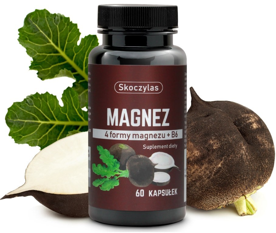 Magnez 4 formy, wit.b6, czarna rzepa 60 kaps.