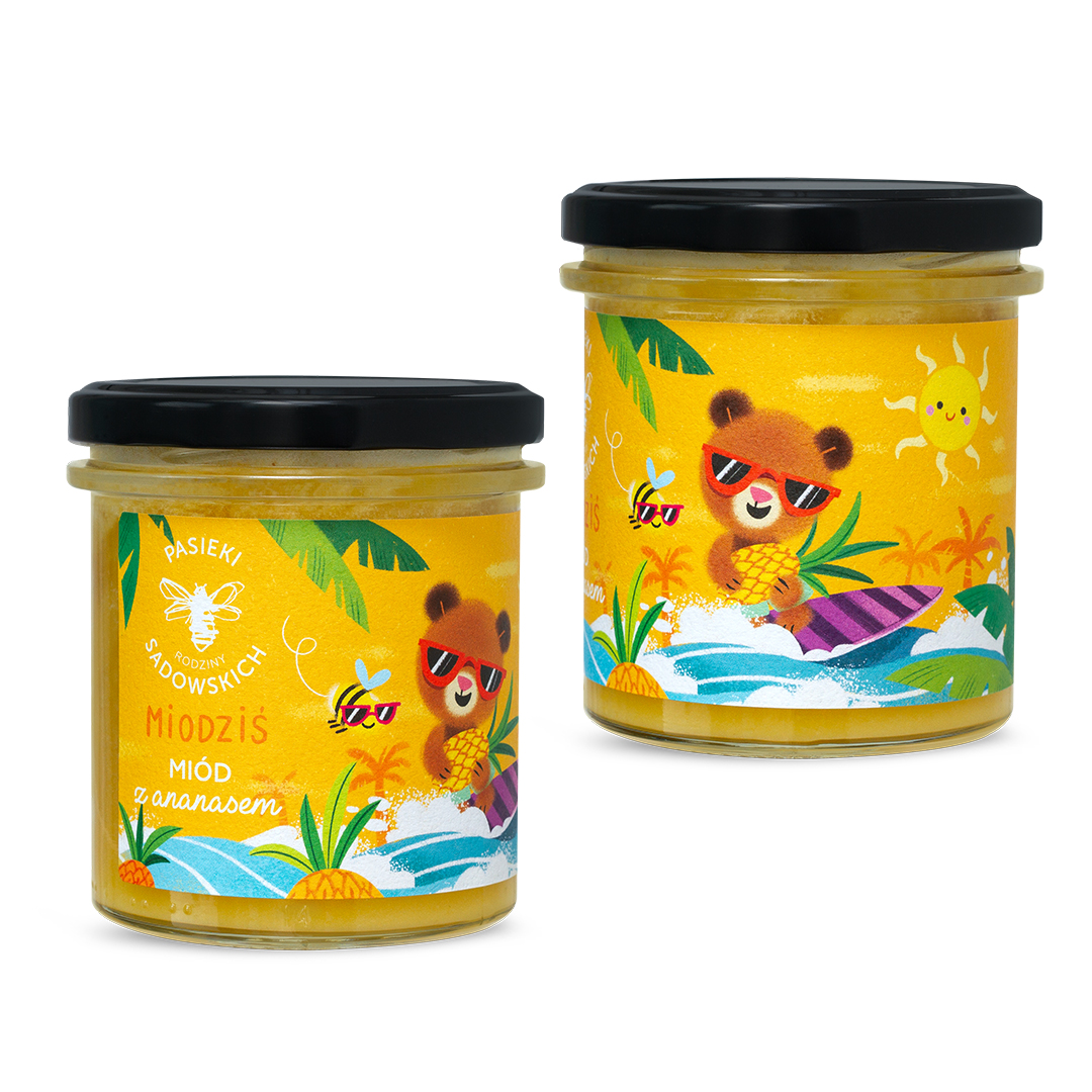 Miód z ananasem miodziś 430g ps