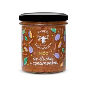 Miód ze śliwką i cynamonem 430g ps