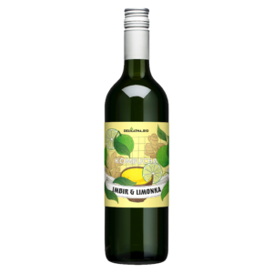 Kombucha o smaku imbiru i limonki bio 750 ml