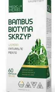Biotyna bambus skrzyp 470mg 60kaps