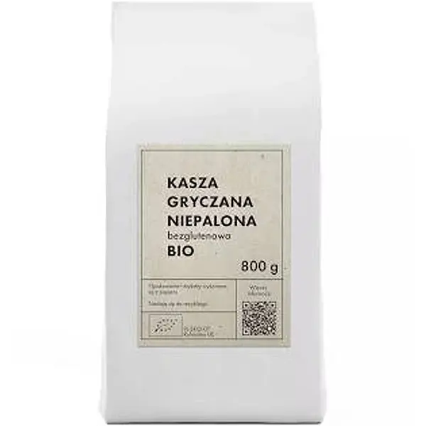 Kasza gryczana niepalona bezglut. bio 800g