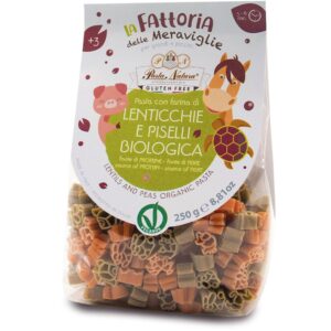 Makaron z soczewicy, groszku i ryżu dla dzieci 250g