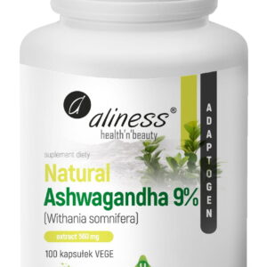 Natural ashwagandha 9% 555mg x100kaps