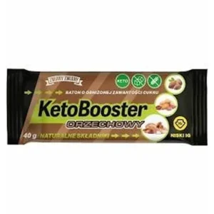 Baton orzechowy ketobooster b/g b/c 40g