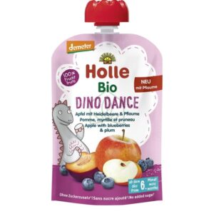 Mus tańczący dinozaur jabłko z borówkamii śliwką