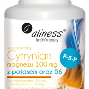 Cytrynian magnezu z potasem i b6 100mg 100kaps