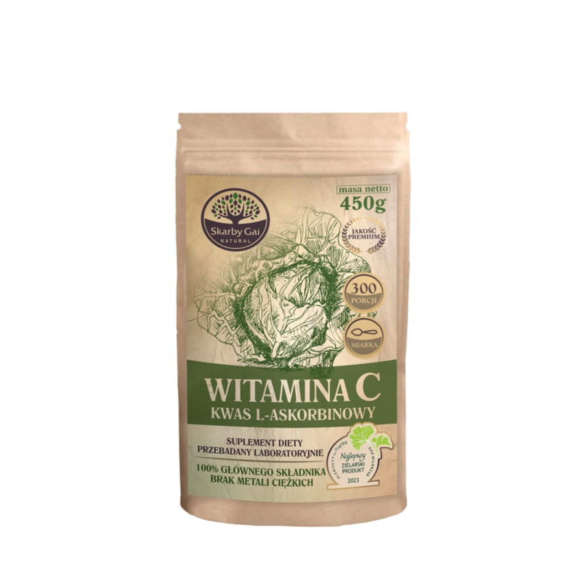 Witamina c z kapusty, kwas l-askorbinowy 450g