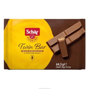 Twin bar, wafelki w czekoladzie b/g 3x21.5g