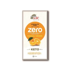 Czekolada gorzka 72% kakao, b/c ze stewią, pomarańczą keto 100 g