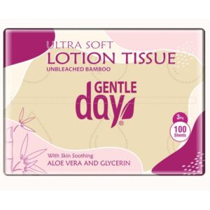Chusteczki bambusowe z aloesem i gliceryną 100szt gentle day