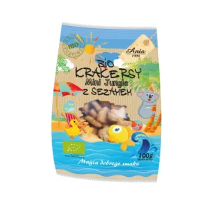 Krakersy z sezamem mini jungle bio ania 100g