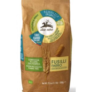 Makaron fusilli z płaskurki bio 500g bp