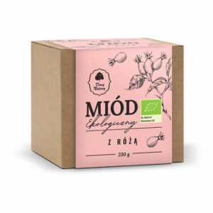 Miód z różą eko 230 g