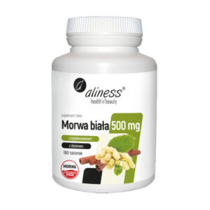 Morwa biała 4:1 z cynamonowcem i chromem 500mg x180tabl.m