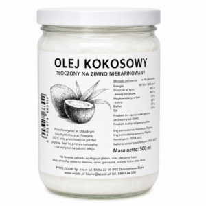 Olej kokosowy nierafinowany 500 ml