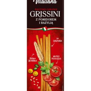 Paluszki grissini z pom.i bazylią 125g