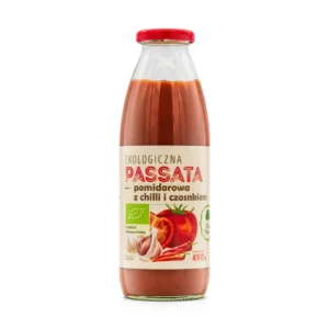 Passata pomidorowa z chilli i czosnkiem eko 490g dn