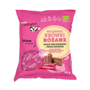 Super krówki o smaku różanym bezmleczne bezglutenowe 150g