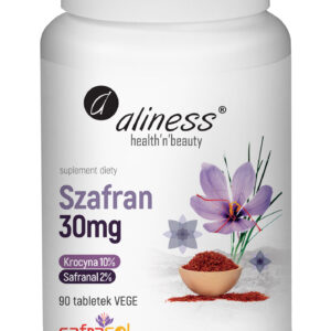 Szafran safrasol 10% krocyny, 2% safranalu 90 tabl.aliness